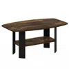 Furinno Simple Design Coffee Table, Amber Pine/black