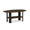 Furinno Simple Design Coffee Table, Columbia Walnut/black