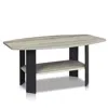 Furinno Simple Design Coffee Table, Oak Grey/black