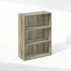 Furinno Simple Open Shelf, Bookcases, 3-tier, Sonoma Oak