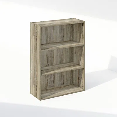 Furinno Simple Open Shelf, Bookcases, 3-tier, Sonoma Oak