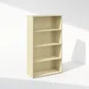 Furinno Simple Open Shelf, Bookcases, 4-tier, Steam Beech