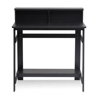 Furinno Simplistic A Frame Computer Desk, Espresso In Black