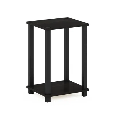 FURINNO SIMPLISTIC END TABLE, SMALL, ESPRESSO/BLACK