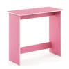 Furinno Simplistic Study Table, Pink/white