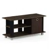 Furinno Simplistic Tv Entertainment Center With Bin Drawers, Columbia Walnut/dark Brown
