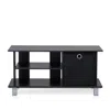 Furinno Simplistic Tv Entertainment Center With Bin Drawers, Espresso/black