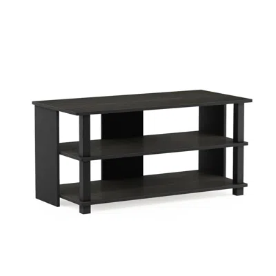 Furinno Sully 3-tier Tv Stand For Tv Up To 40, Espresso/black, 17076ex/bk