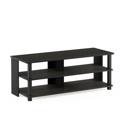 Furinno Sully 3-tier Tv Stand For Tv Up To 50, Espresso/black, 17077ex/bk