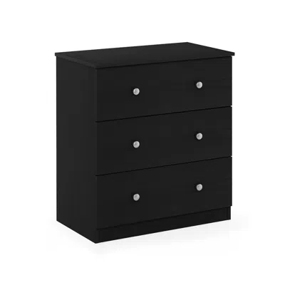 Furinno Tidur Simple Design 3-drawer Dresser, Americano