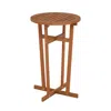 Furinno Tioman Hardwood Outdoor Patio Bar Table In Teak Oil, Natural In Brown