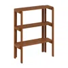 Furinno Tioman Outdoor Toolless Multipurpose Display Shelf, Plant Stand, 3-tier, Natural In Neutral