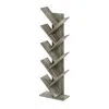 Furinno Tree Bookshelf 9-tier Floor Standing Tree Bookcase, French Oak