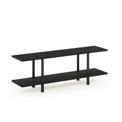Furinno Turn-n-tube 2-tier Multipurpose Wide Shelf, Espresso/black
