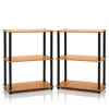 Furinno Turn-n-tube 3-tier Compact Multipurpose Shelf, Set Of 2