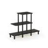 Furinno Turn-n-tube 3-tier Design Display Rack, Espresso/black