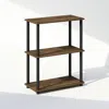 Furinno Turn-n-tube 3-tier Multipurpose Compact Display Rack, Shelving Unit, Bookcase