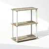 Furinno Turn-n-tube 3-tier Multipurpose Compact Display Rack, Shelving Unit, Bookcase