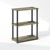 Furinno Turn-n-tube 3-tier Multipurpose Compact Display Rack, Shelving Unit, Bookcase