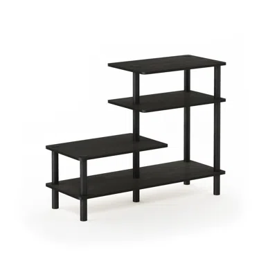 Furinno Turn-n-tube 3-tier Side Display Rack, Espresso/black
