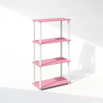 Furinno Turn-n-tube 4-tier Multipurpose Shelf Display Rack, Shelving Unit, Bookcase
