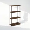 Furinno Turn-n-tube 4-tier Multipurpose Shelf Display Rack, Shelving Unit, Bookcase