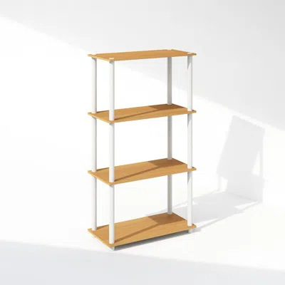 Furinno Turn-n-tube 4-tier Multipurpose Shelf Display Rack, Shelving Unit, Bookcase