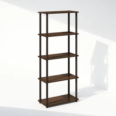Furinno Turn-n-tube 5-tier Multipurpose Compact Display Rack, Shelving Unit, Bookcase