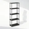 Furinno Turn-n-tube 5-tier Multipurpose Compact Display Rack, Shelving Unit, Bookcase