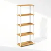 Furinno Turn-n-tube 5-tier Multipurpose Compact Display Rack, Shelving Unit, Bookcase