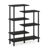 Furinno Turn-n-tube 6-tier Accent Display Rack, Espresso/black