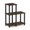 Furinno Turn-n-tube Accent Decorative Shelf, Columbia Walnut/black