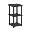 Furinno Turn-n-tube Classic 3-tier End Table, Side Table, Espresso/black