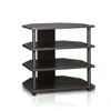 Furinno Turn-n-tube Easy Assembly 4-tier Petite Tv Stand, Espresso