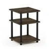 Furinno Turn-n-tube Easy Assembly Multipurpose Shelf, Columbia Walnut/black