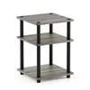 Furinno Turn-n-tube Easy Assembly Multipurpose Shelf, French Oak Grey/black