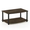Furinno Turn-n-tube No Tools 2-tier Elevated Tv Stand, Columbier Walnut/black