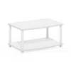 Furinno Turn-n-tube No Tools 2-tier Elevated Tv Stands, White/white