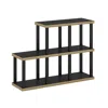 Furinno Turn-n-tube No Tools 5-cube Decorative Display Shelf, Americano/black