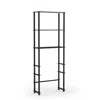 Furinno Turn-n-tube Toilet Space Saver With 3 Shelves, French Oak Grey/black, 99763gyw/bk