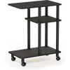 Furinno Turn-n-tube U Shape Sofa End Table, Side Table With Casters