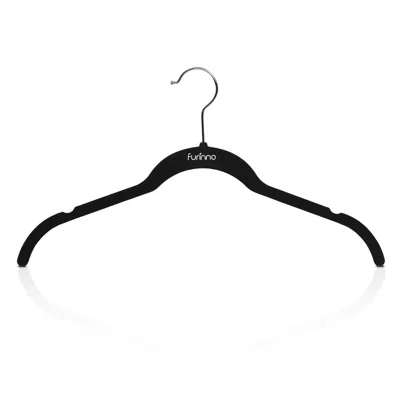 Furinno Velvet Dress/shirt Hanger, Pack Of 50 In Black