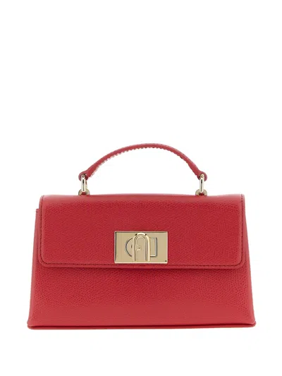 Furla 1927 Arco Logo Tote Bag In Red
