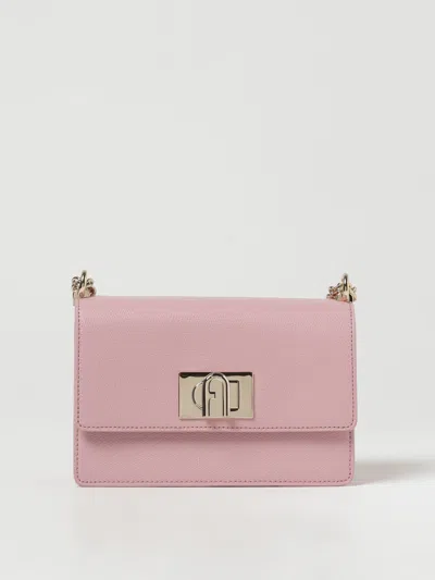 Furla 1927 Bag In Grained Leather In 粉色