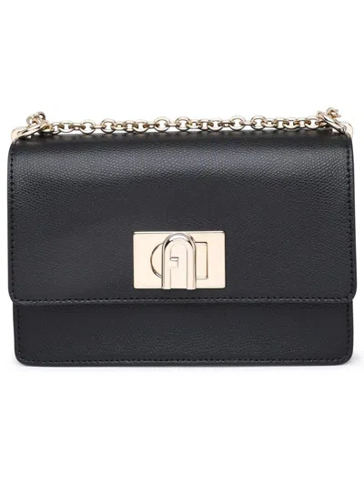 Furla 1927 Medium Crossbody Bag In Black Leather