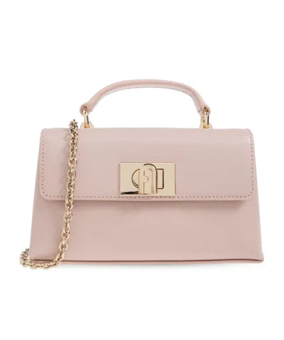 Furla 1927 Chain-linked Mini Tote Bag In Brown