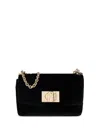 Furla 1927 Mini Wave Black Crossbody Bag In Black