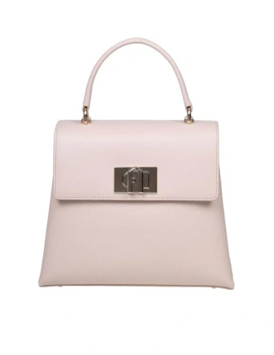 Furla 1927 Handbag In Powder Colour Leather In Pink