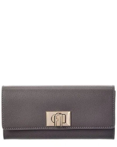 Furla 1927 Leather Continental Wallet In Brown
