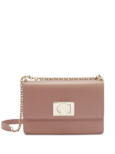 Furla 1927 Leather Crossbody Bag In Neutrals